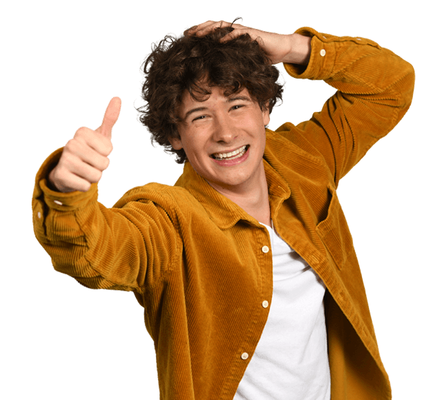 Bild Auszubildende des Landkreises Ravensburg mit Geste Daumen nach oben