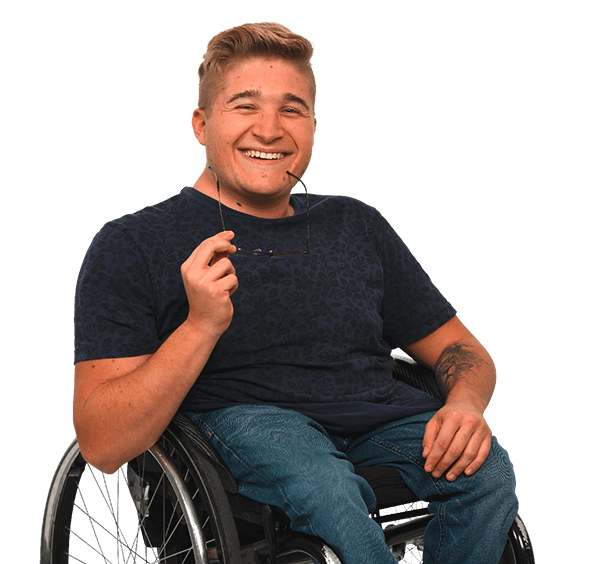 Bild Auszubildender des Landkreises Ravensburg im Rollstuhl